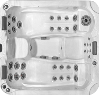 Spa 3 places Lessy : Un petit spa offrant 2 places allongées